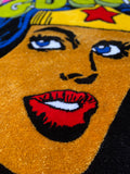 RED BOTTOM WONDER WOMAN RUG
