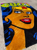 RED BOTTOM WONDER WOMAN RUG
